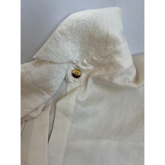 Zara Cream Button-Up Tunic - Picture 6 of 11